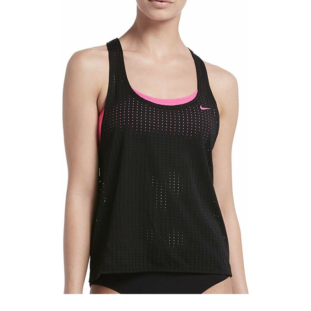 Nike Women's Sport Mesh Layered Tankini Small